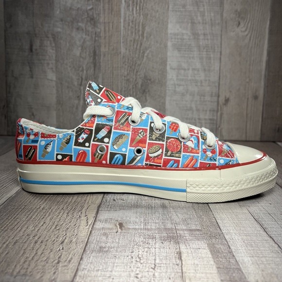 Converse Chuck 70 Frozen Treats Youth Sneakers Soft Red Blue Size 3 A00519F - Picture 7 of 15
